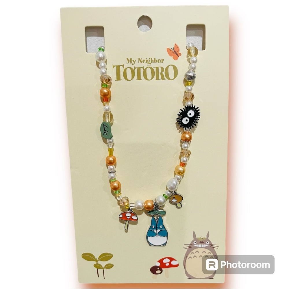Rare! Studio Ghibli My Neighbor Totoro Beaded Necklace